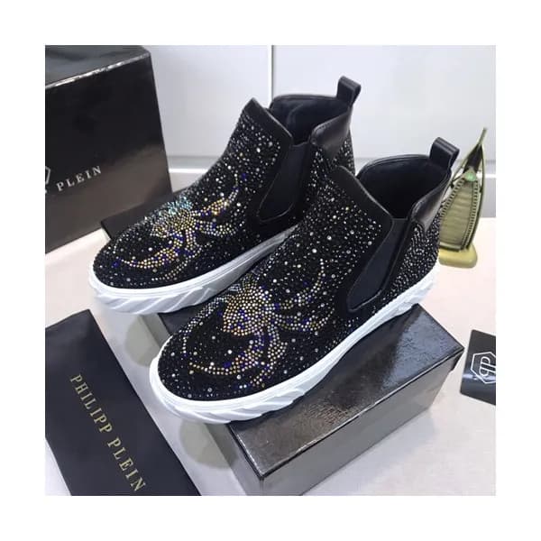 Philipp plein 2020 Mens Leather Sneakers - 필립플레인 … - 1