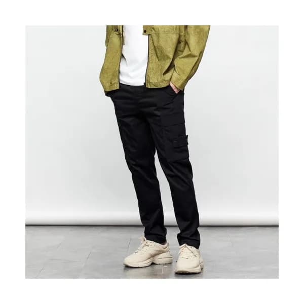 Stone Island 2020 Mens Logo Casual Cotton Pants - … - 1