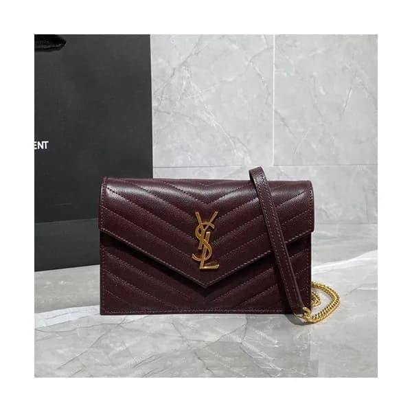 Saint Laurent 2020 Women Monogram Chain Shoulder B… - 1