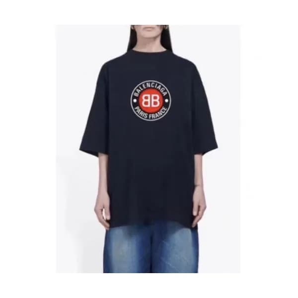 [발렌시아가]Balenciaga 2020 Mm/Wm Logo Cotton Short Sle… - 1