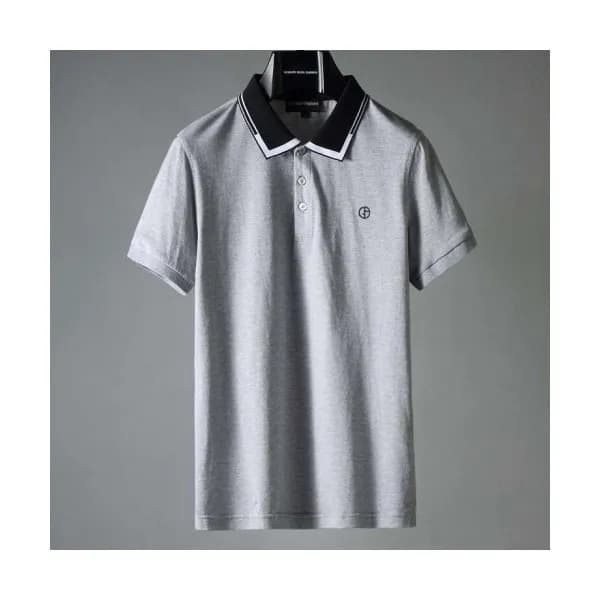 [알마니]Armani 2020 Mens Logo Silket Short Sleeved Ts… - 1