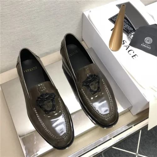 Versace 2020 Men's Leather Oxford Shoes - 베르사체… - 1