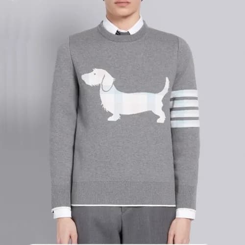 [톰브라운]Thom Browne 2020 Mens Strap Crew-neck Wool S… - 1
