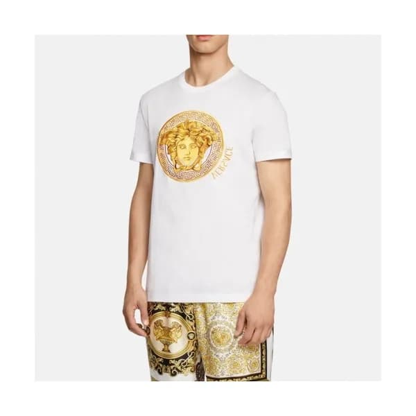[베르사체]Versace 2021 Mens Logo Short Sleeved Tshirts… - 1
