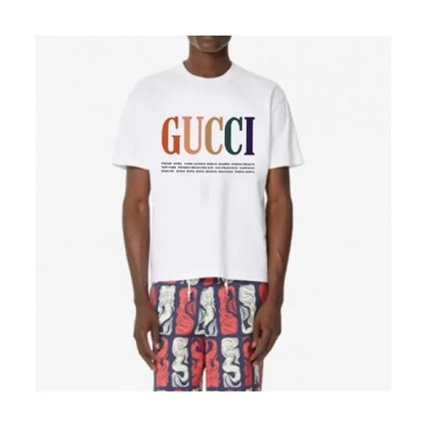 [매장판]Gucci 2021 Mm/Wm Logo Short Sleeved Tshirts -… - 1