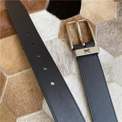 Louis Vuitton 2021 Men's Leather Belt,3.5cm,LO… - 1