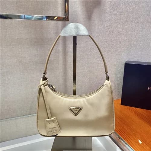 [유니크한]Prada 2021 Women's Nylon Hobo Bag,22cm,1… - 1