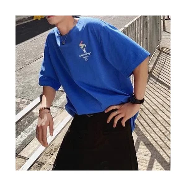 Balenciaga Mm/Wm Logo Cotton Short Sleeved Tshirt… - 1