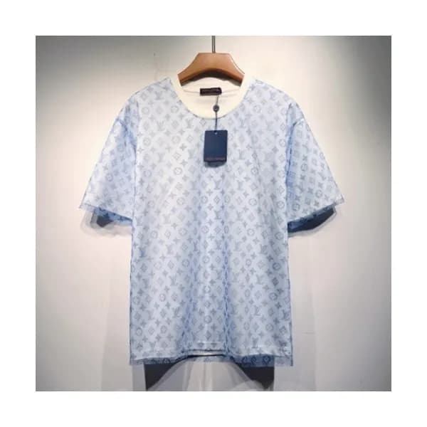 Louis vuitton Mm/Wm Logo Short Sleeved Tshirts Bl… - 1