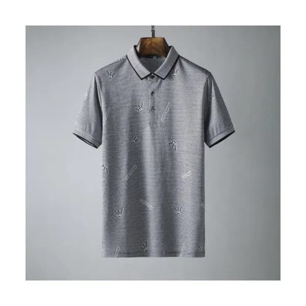 Armani Mens Logo Short Sleeved Tshirts Gray - 알마니… - 1