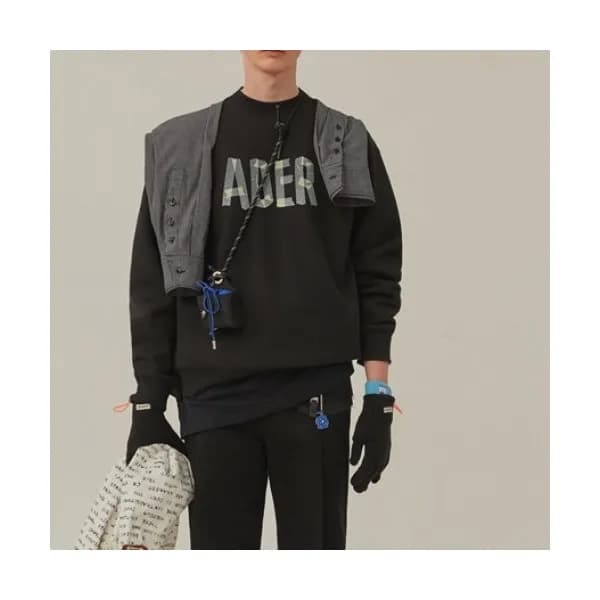 ADER Mens Minimal Cotton Tshirts Black - ADER 202… - 1