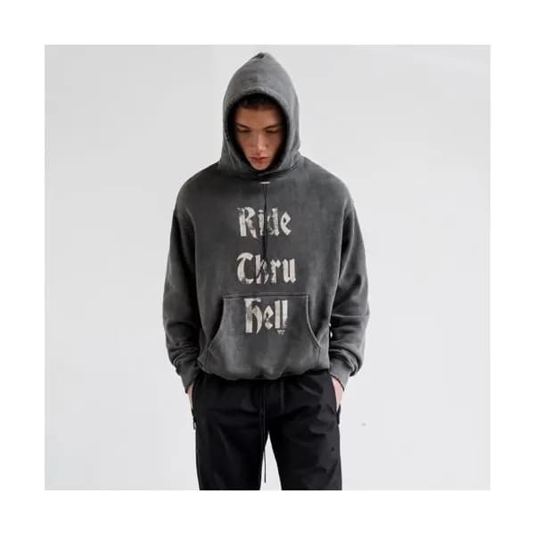Represent Mm/Wm Wolf Logo Cotton Hoodie - 리프리젠트 2… - 1