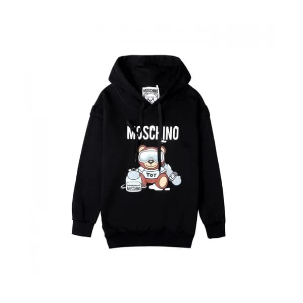 Moschino Mm/Wm Teddy Bear Cotton Hoodie Black - 모… - 1