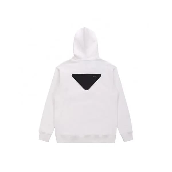 Prada Mens Casual Cotton Hoodie White - 프라다 2021 … - 1