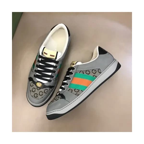 구찌 남/녀 트렌디 레더 스니커즈 Size(225 - 275) 그레이 - Gucci 20… - 1