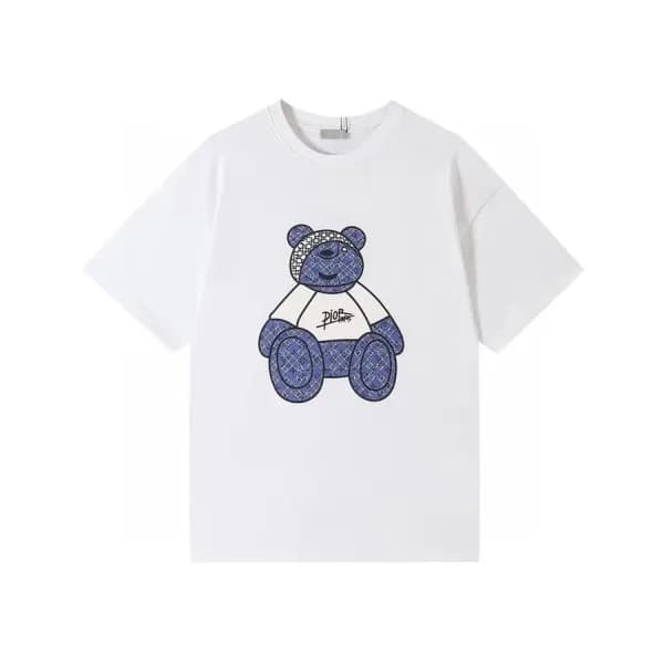 디올 남성 크루넥 화이트 반팔티 - Mens White Tshirts - dio01702x - 1
