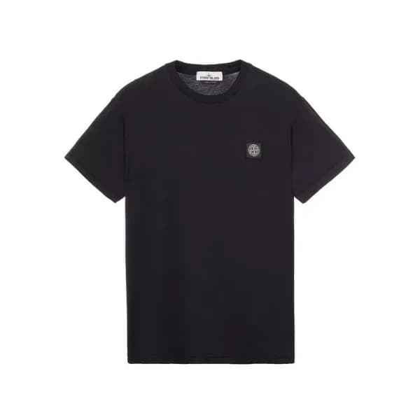 스톤아일랜드 남성 블랙 크루넥 반팔티 - Mens Black Tshirts - sto045… - 1