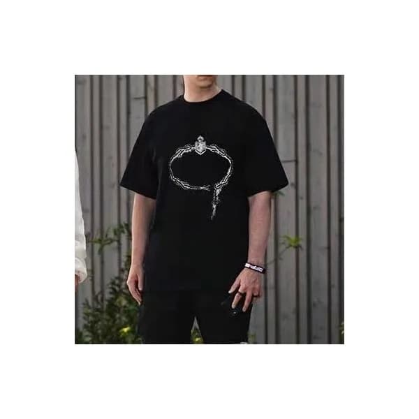 프라다 남성 크루넥 블랙 반팔티 - Mens Black Tshirts - Pra02638x - 1