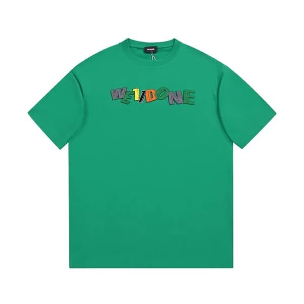 웰던 남/녀 크루넥 그린 반팔티 - Unisex Green Tshirts - wel005… - 1