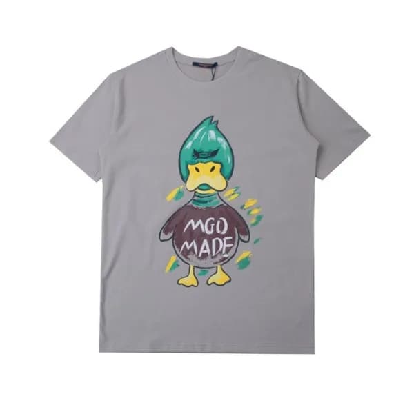 루이비통 남성 그레이 크루넥 반팔티 - Mens Gray Tshirts - lou04133… - 1