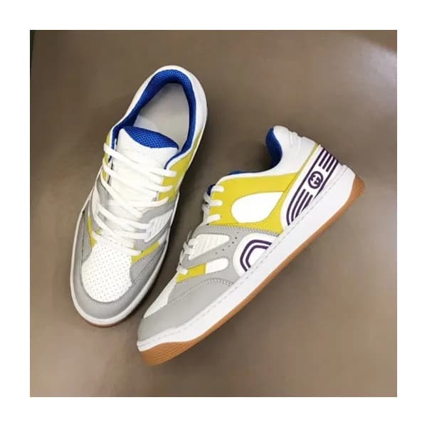 구찌 남성 Basket 그레이 스니커즈- Mens Gray Sneakers - guc047… - 1