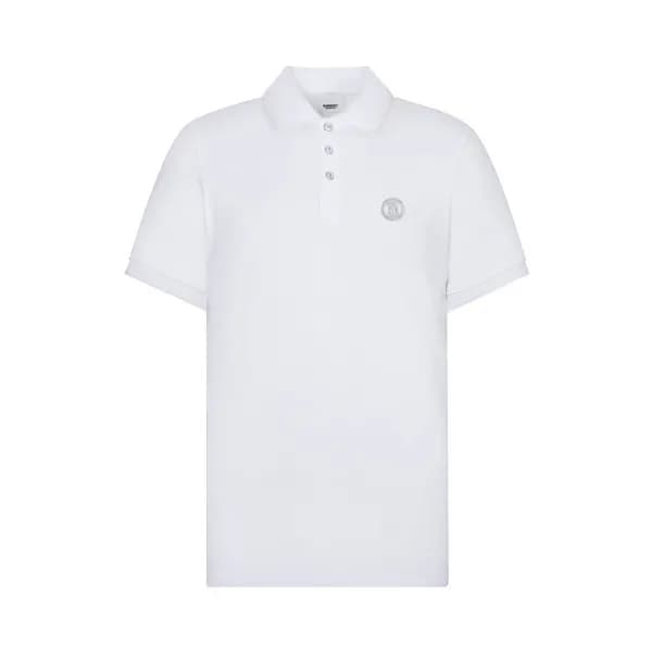 버버리 남성 화이트 폴로 반팔티 - Mens White Tshirts - Bur04395x - 1