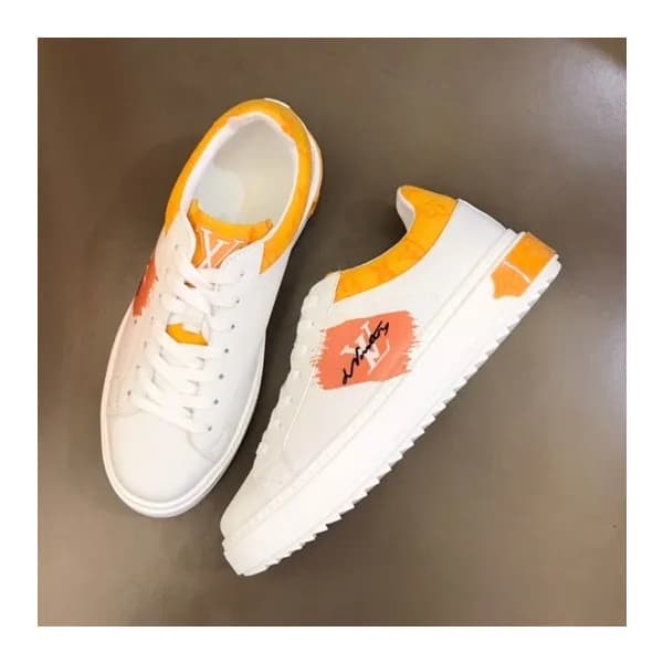루이비통 남성 Time Out 오렌지 스니커즈 - Mens Orange Sneakers -… - 1