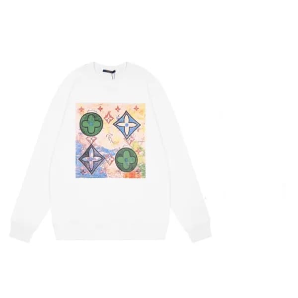 루이비통 남성 모던 화이트 맨투맨 - Mens White Tshirts - lou05133… - 1