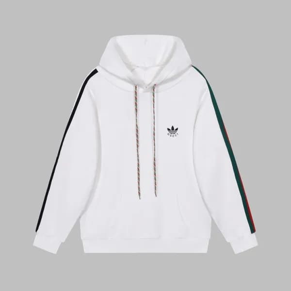 구찌 남/여 트렌디 화이트 후드티 - Unisex White Hoodie - guc0507… - 1