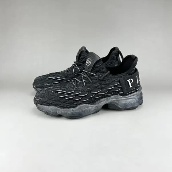 필립플레인 남성 캐쥬얼 블랙 운동화 - Mens Black Shoes - phi0158x - 1