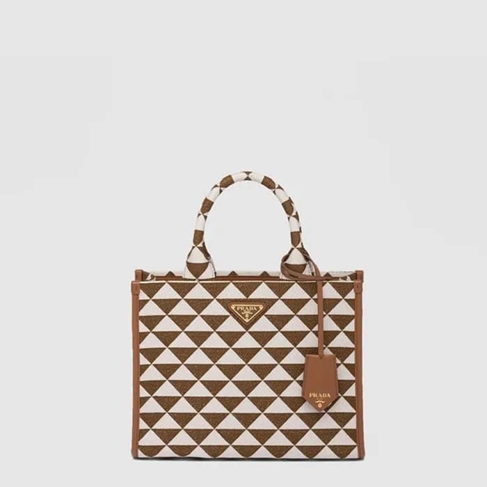 프라다 여성 스몰 심볼 자수 핸드백 1BA354 - Prada Womens Small Sy… - 1