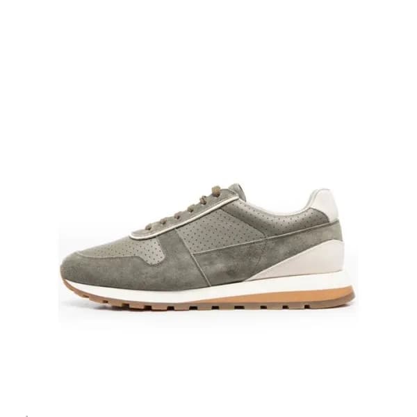 브루넬로쿠치넬리 남성 카키 스니커즈 - Brunello Cucinelli Mens Khak… - 1