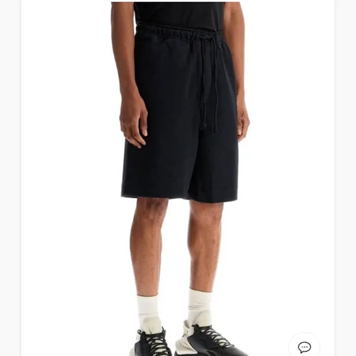 요지야마모토 남성 캐쥬얼 블랙 반바지 - Y3 Mens Black Half-pants - … - 1