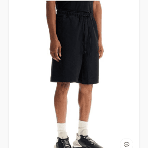 요지야마모토 남성 캐쥬얼 블랙 반바지 - Y3 Mens Black Half-pants - …