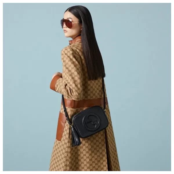 구찌 여성 블랙 GG 크로스백 - Gucci Womens Black GG Cross Bag… - 1