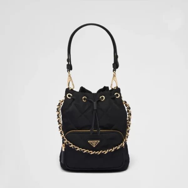 프라다 여성 블랙 버킷백 - Prada Womens Black Bucket Bag - pr… - 1