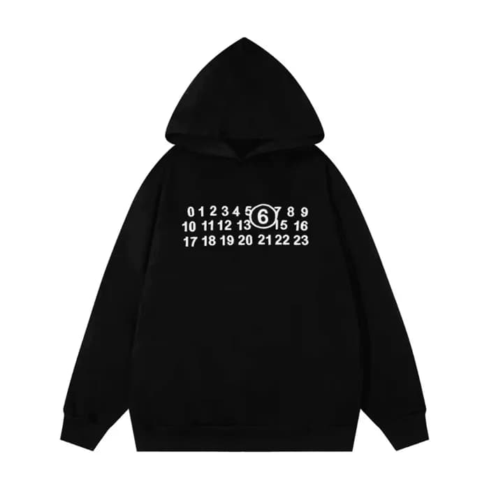 메종마르지엘라 남성 블랙 후드티 - Maison margiela Mens Black Hoo… - 1