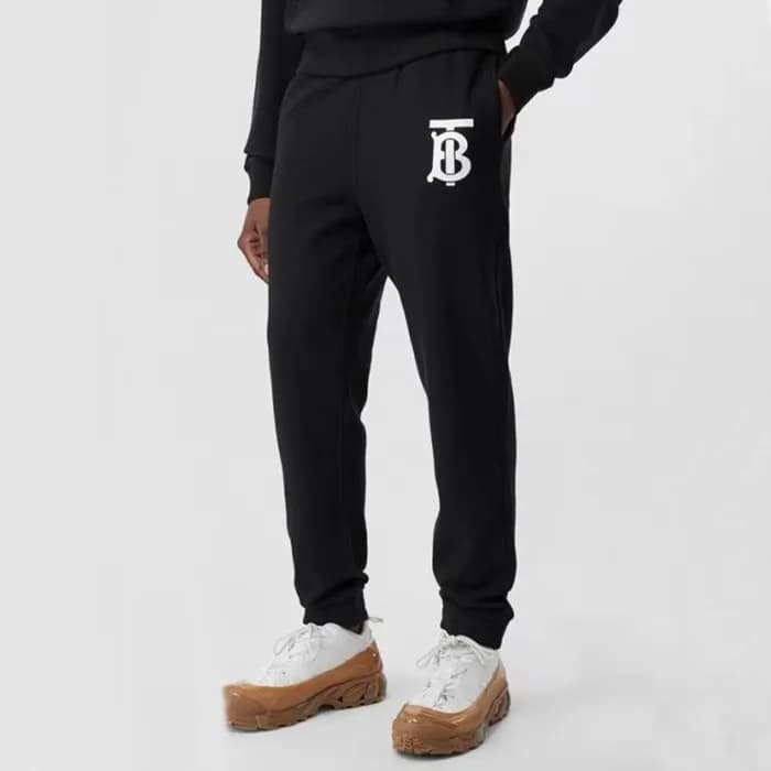 버버리 남성 캐쥬얼 블랙 팬츠 - Burberry Mens Black Pants - bu3… - 1