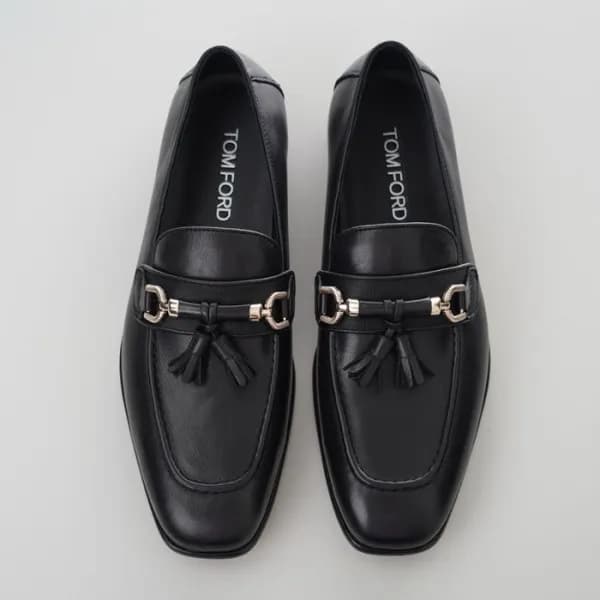 톰포드 남성 블랙 로퍼 - Tom Ford Mens Black Loafer - tos50x - 1