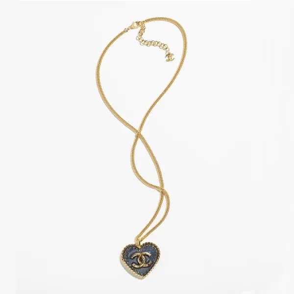 샤넬 여성 하트 목걸이 - Chanel Womens Gold Necklace - acc19… - 1
