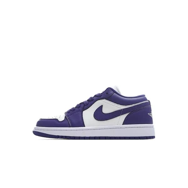 나이키 남/녀 퍼플 스니커즈 - Nike Air Jordan 1 Low Unisex Sne… - 1