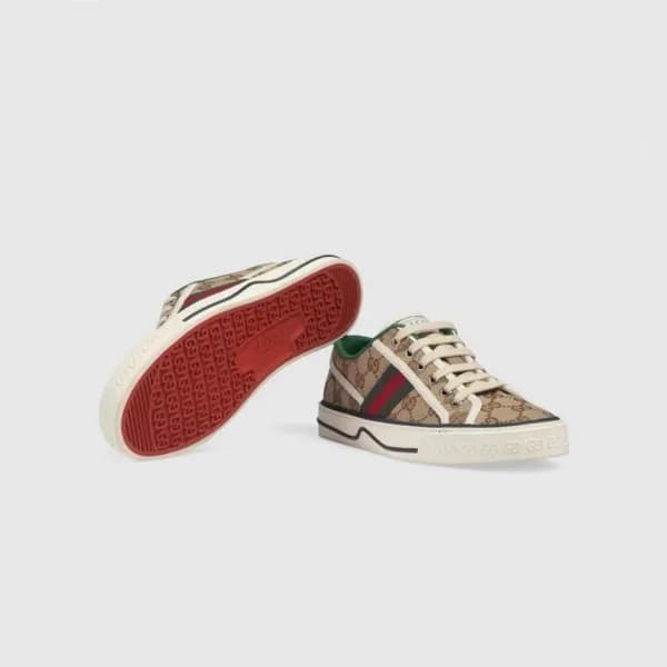 매장판 구찌 여성 베이지 스니커즈 - Gucci Womens Beige Sneakers -… - 1