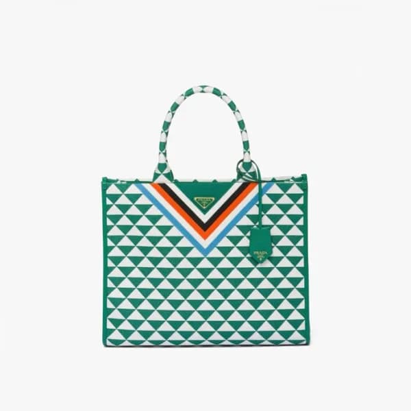 프라다 여성 심볼 자수 토트백 1BA356 - Prada Womens Symbole Tot… - 1