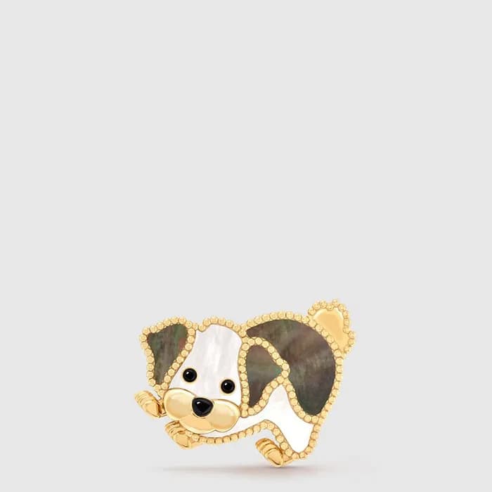 반클리프 아펠 여성 럭키 애니멀 비숑 프리제 클립 - Van Cleef & Arpels W… - 1