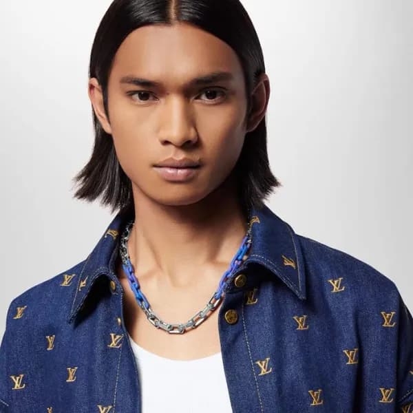 루이비통 남성 체인 네크리스 - Louis vuitton Mens Chain Necklac… - 1