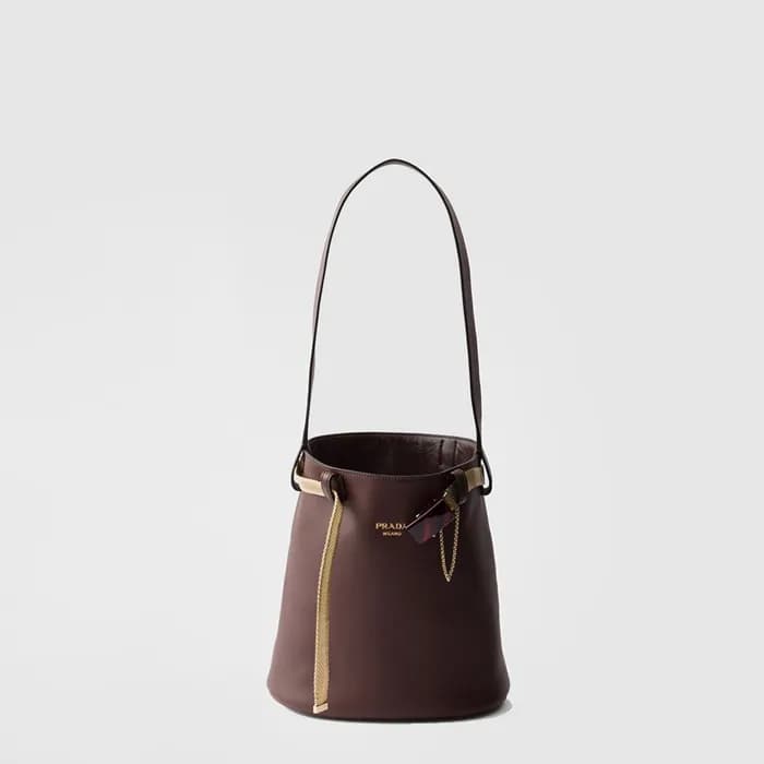 프라다 여성 버클 가죽 버킷백 1BE085 - Prada Womens Buckle Buck… - 1
