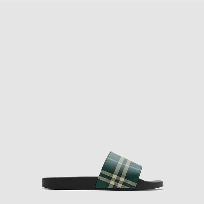 버버리 남/녀 체크 슬라이드 - Burberry Unisex Check Slide - bu… - 1