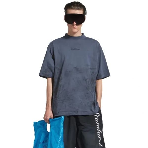 발렌시아가 남성 라운드 반팔 티셔츠 - Balenciaga Mens Round Tshirt… - 1