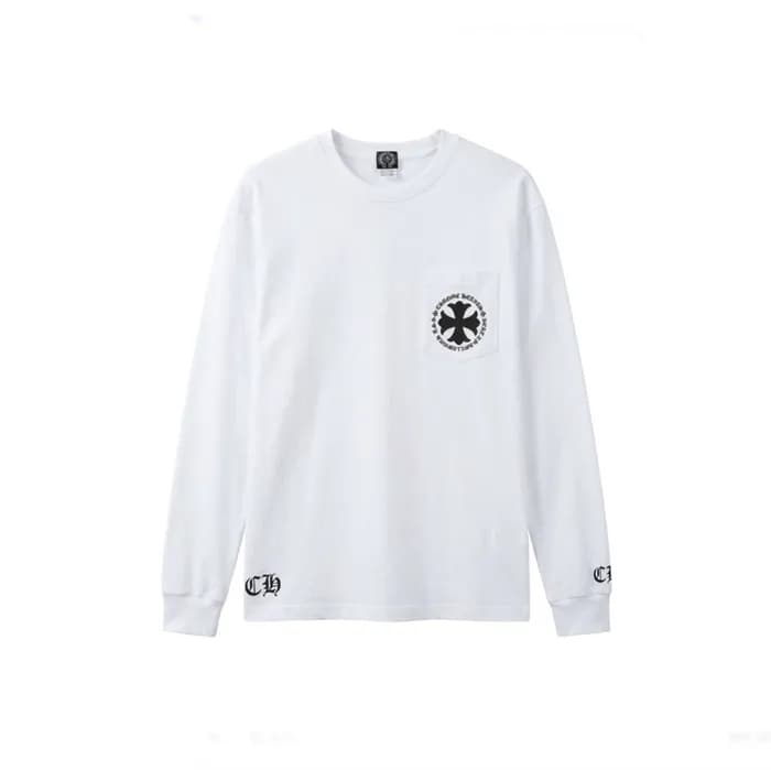 크롬하츠 남성 라운드 긴팔티 - Chrome Hearts Mens Round Tshirt … - 1