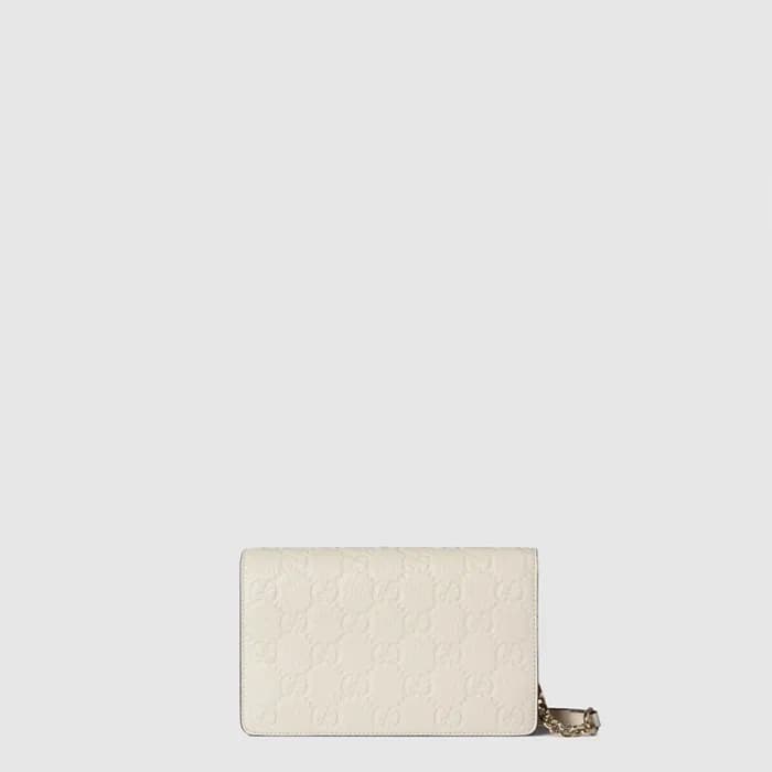 구찌 여성 GG 엠블럼 슈퍼 미니 숄더백 - Gucci Womens GG Emblem Su… - 1